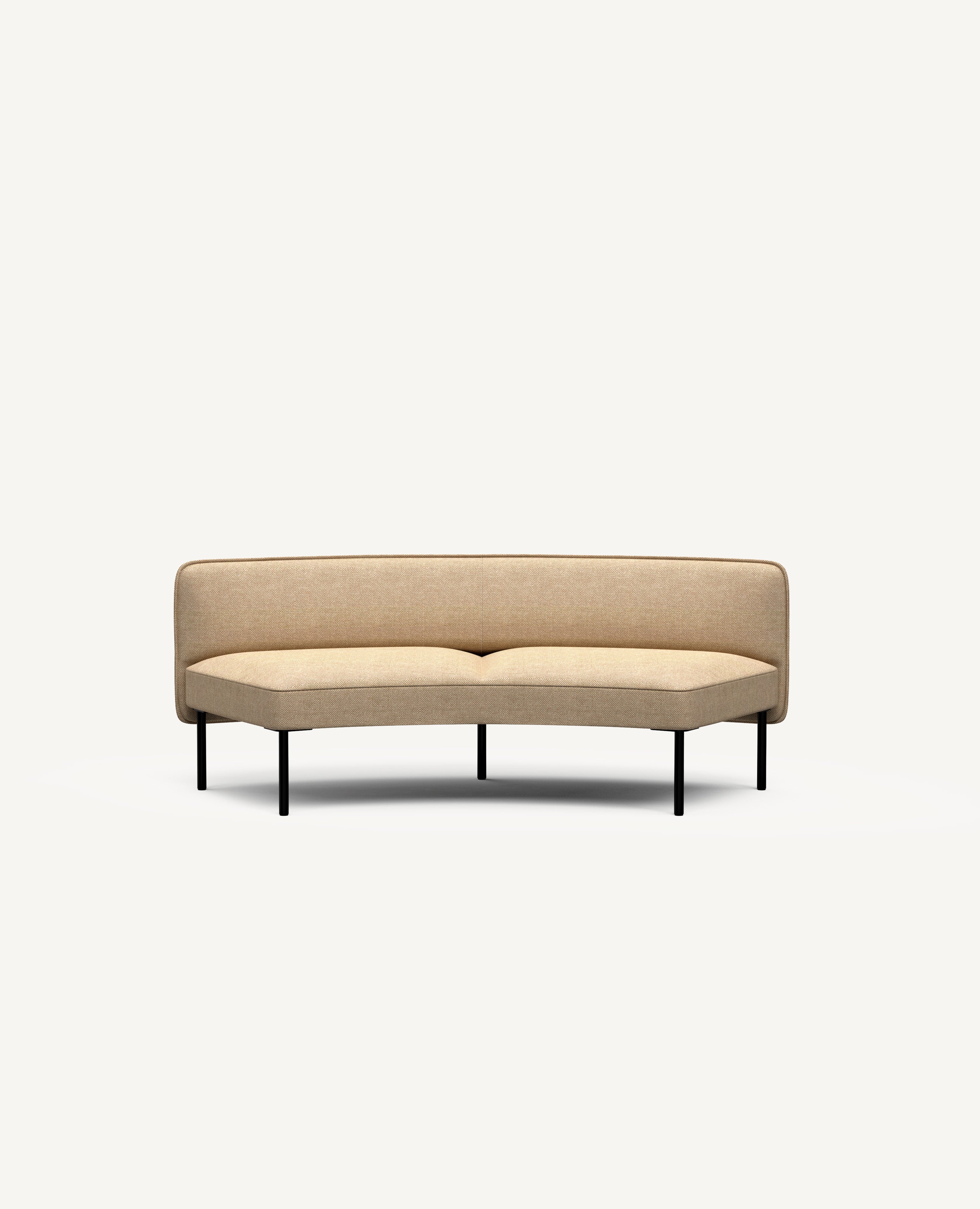 Adapt Sofa, Two-Seat, Lowback - 60° Curve – hightower.design