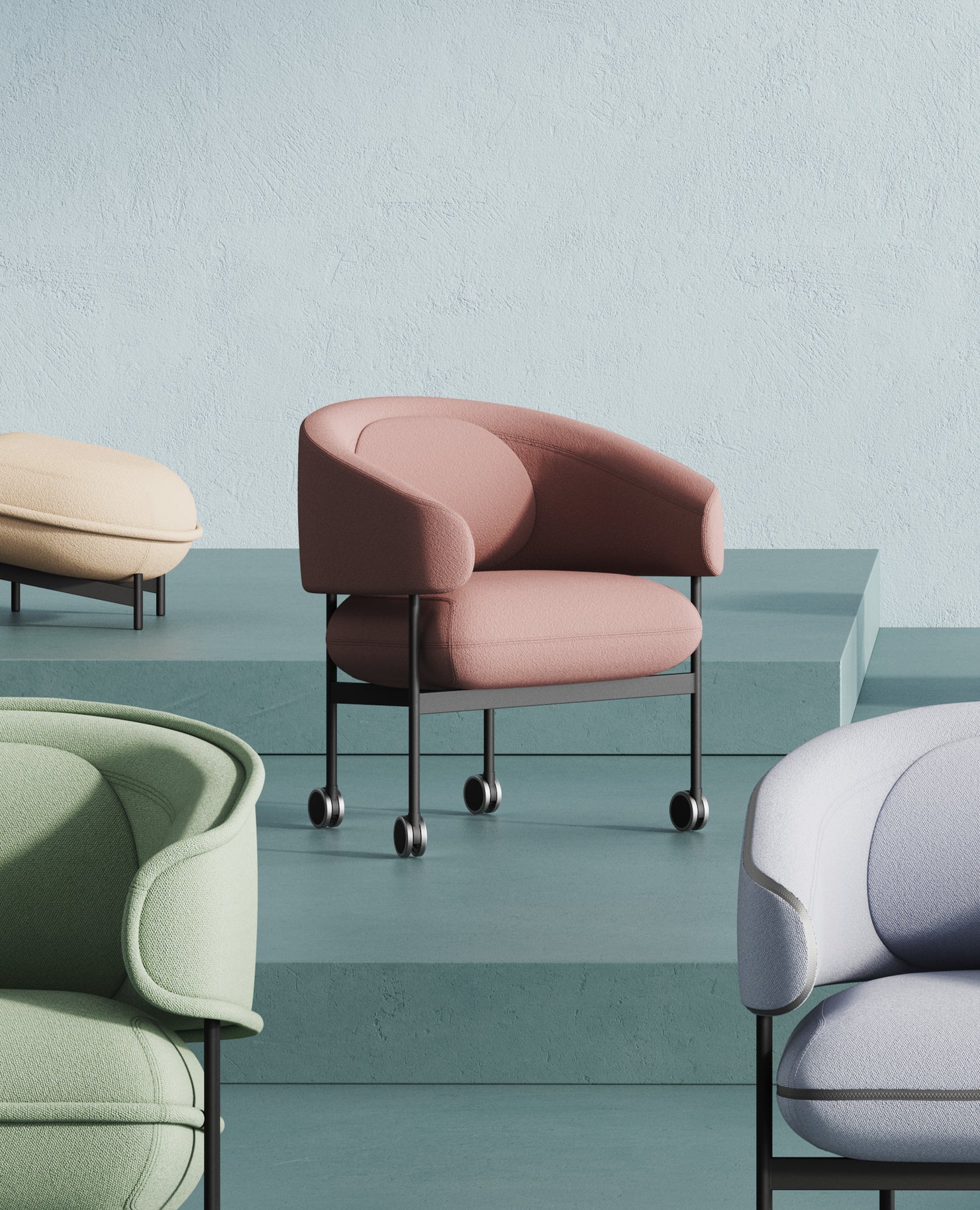 Flote Chair - Caster Base