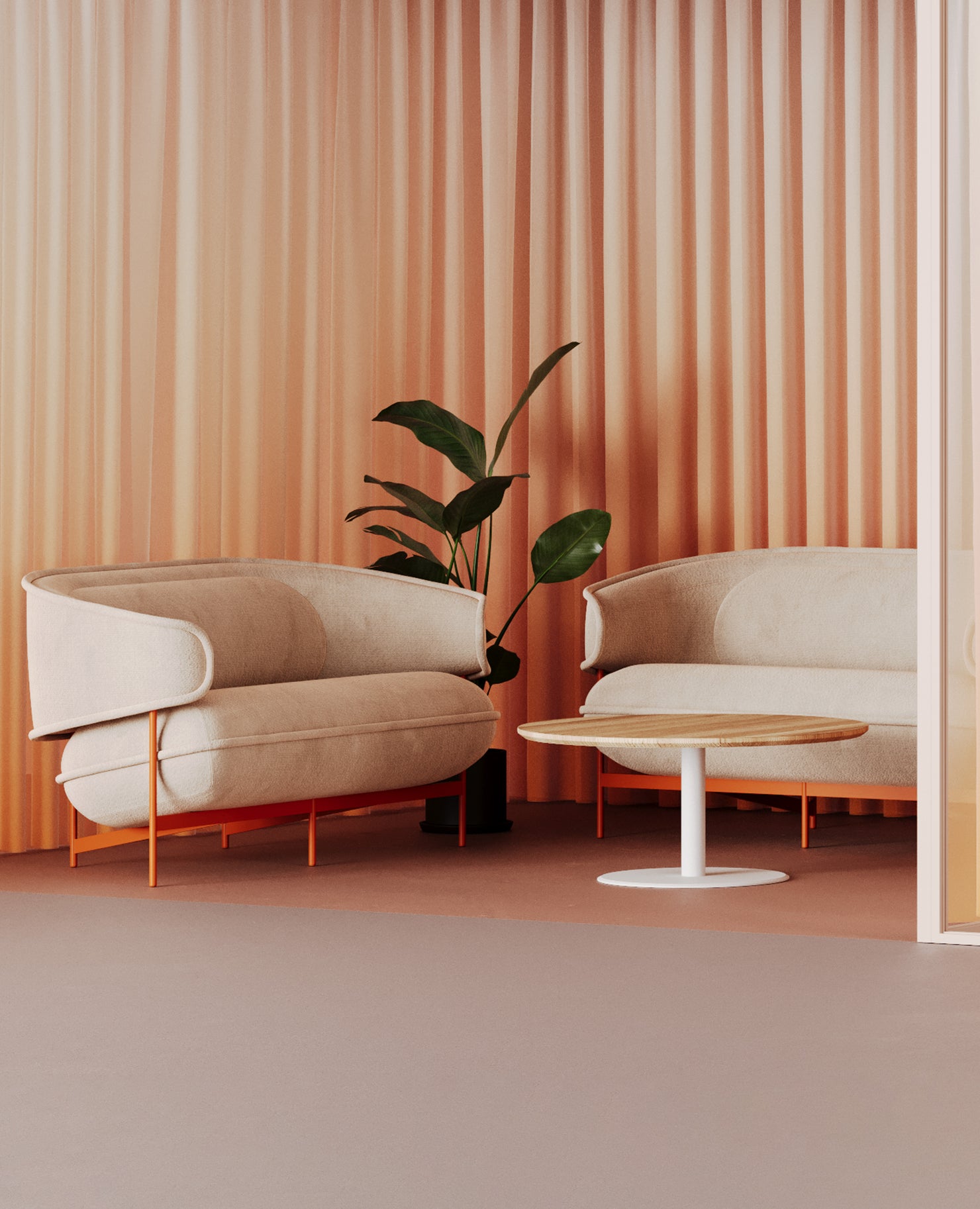 Flote Sofa, Two-Seat - Matching Welt Detail