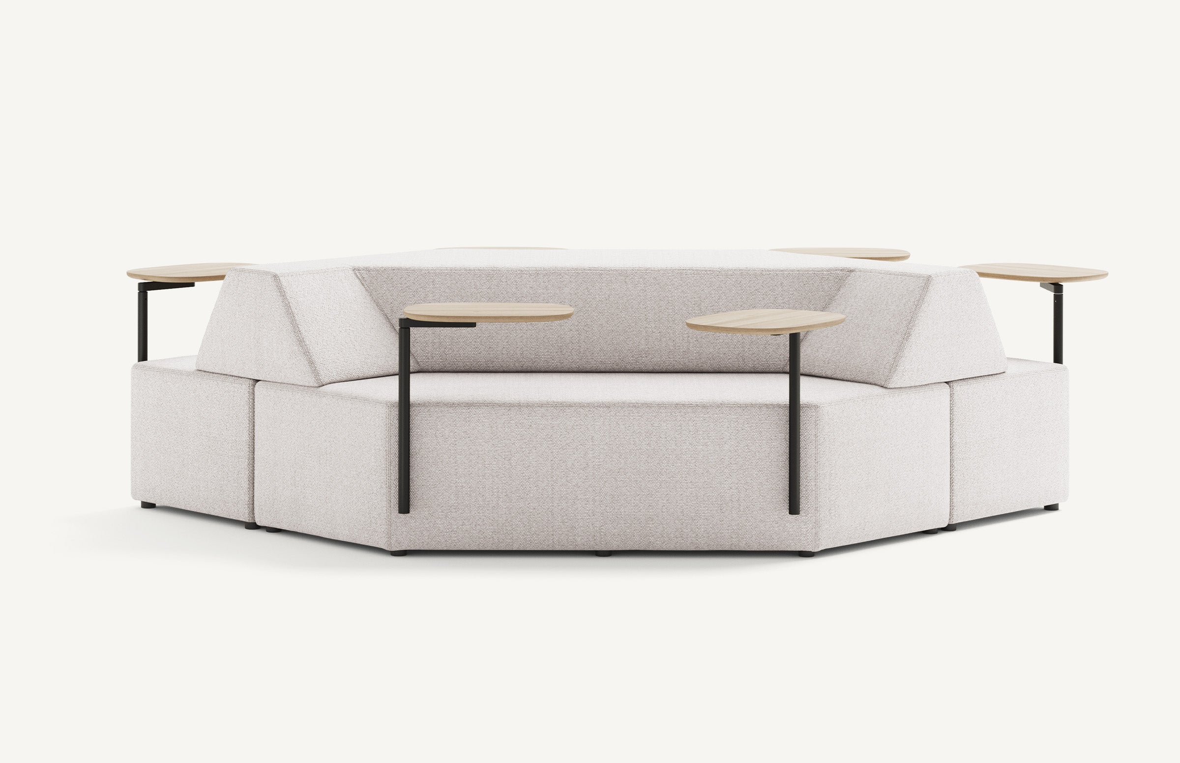 Prism Bench with Back, Two-Sided - 118
