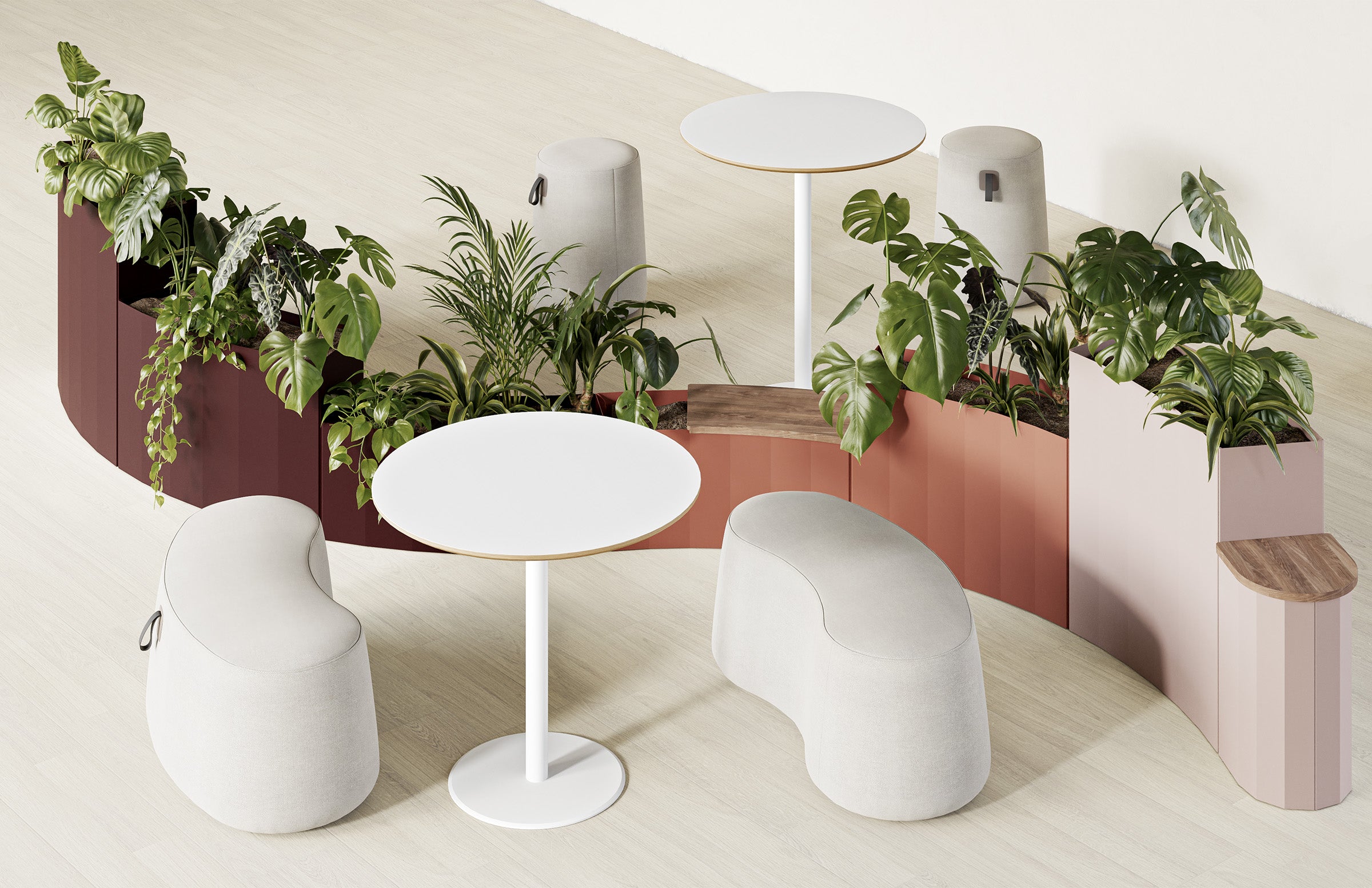 Kona Ottoman - Curve – hightower.design