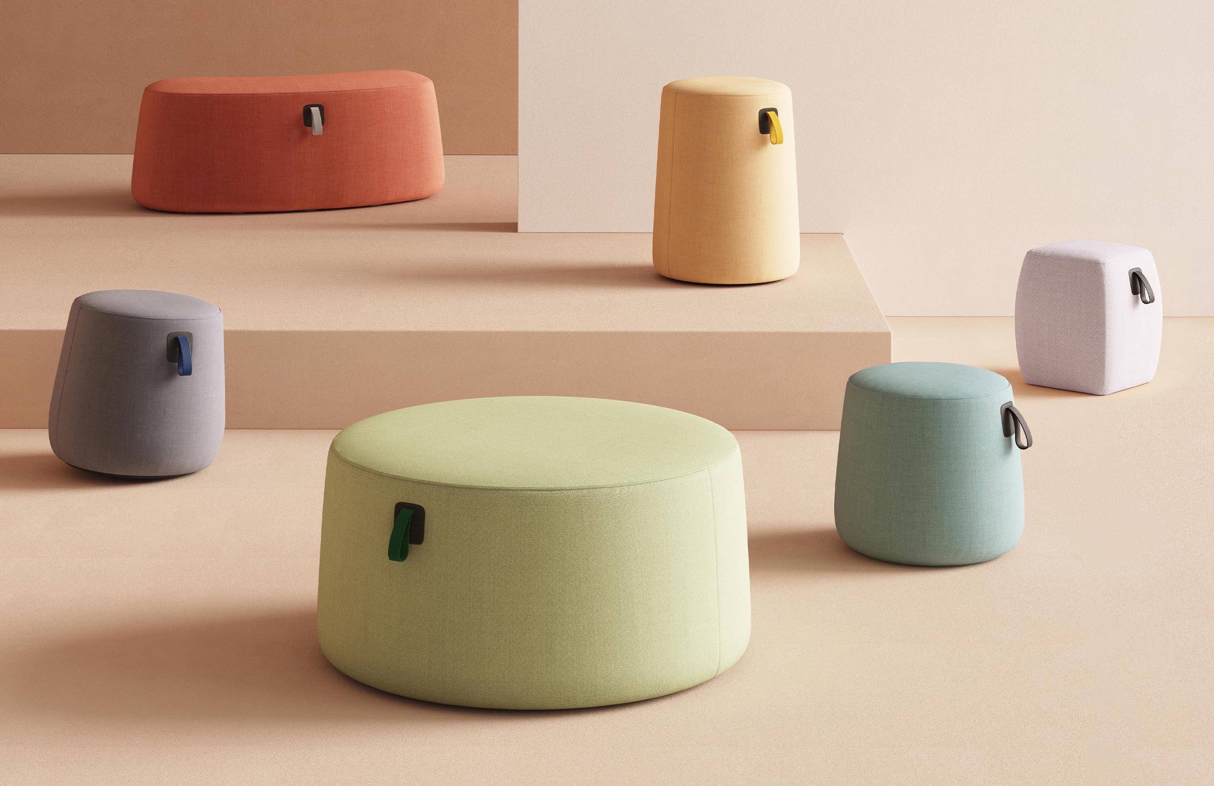 Kona Pouf, Round - Active Motion Base – hightower.design