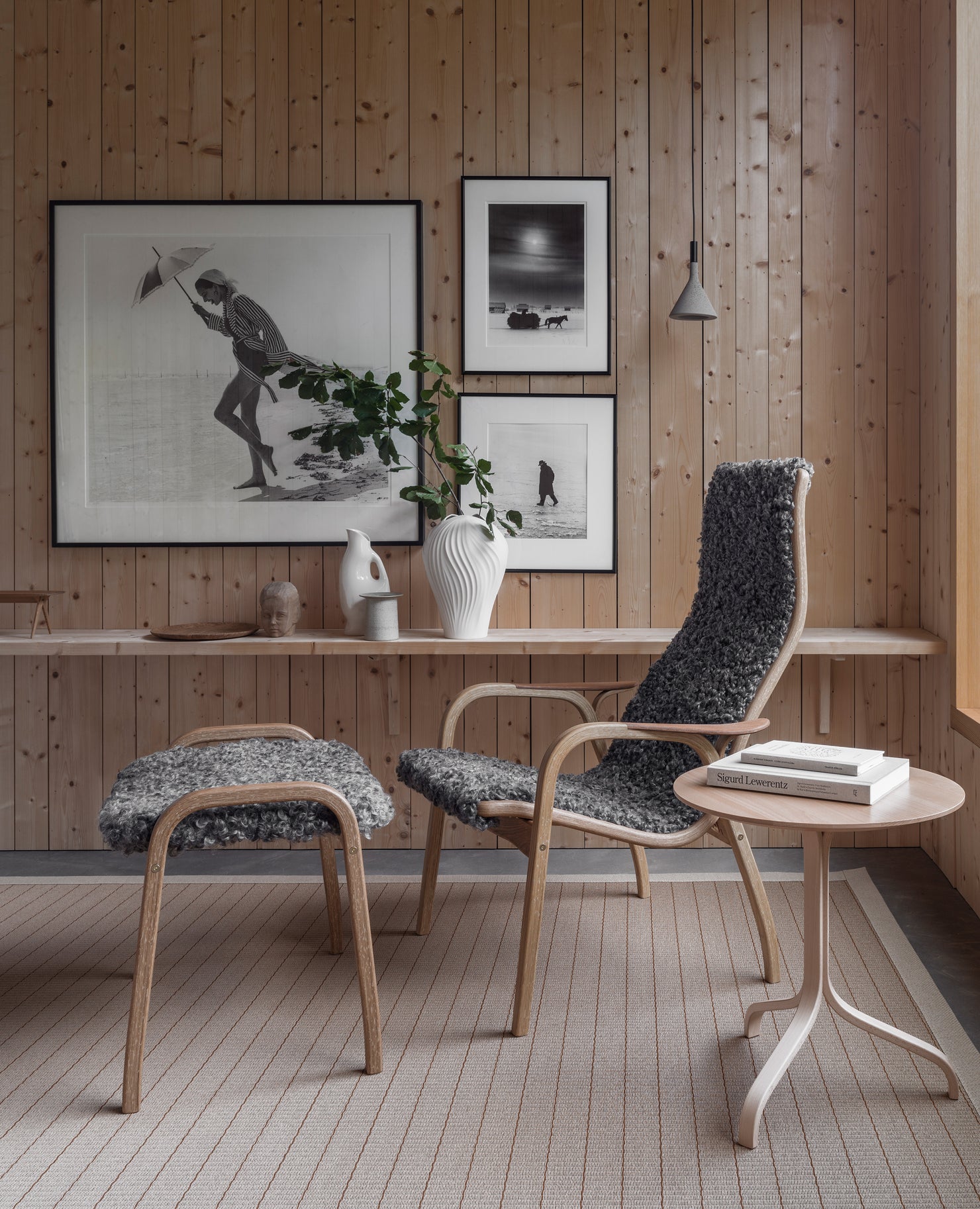 Lamino Footstool - Sheepskin