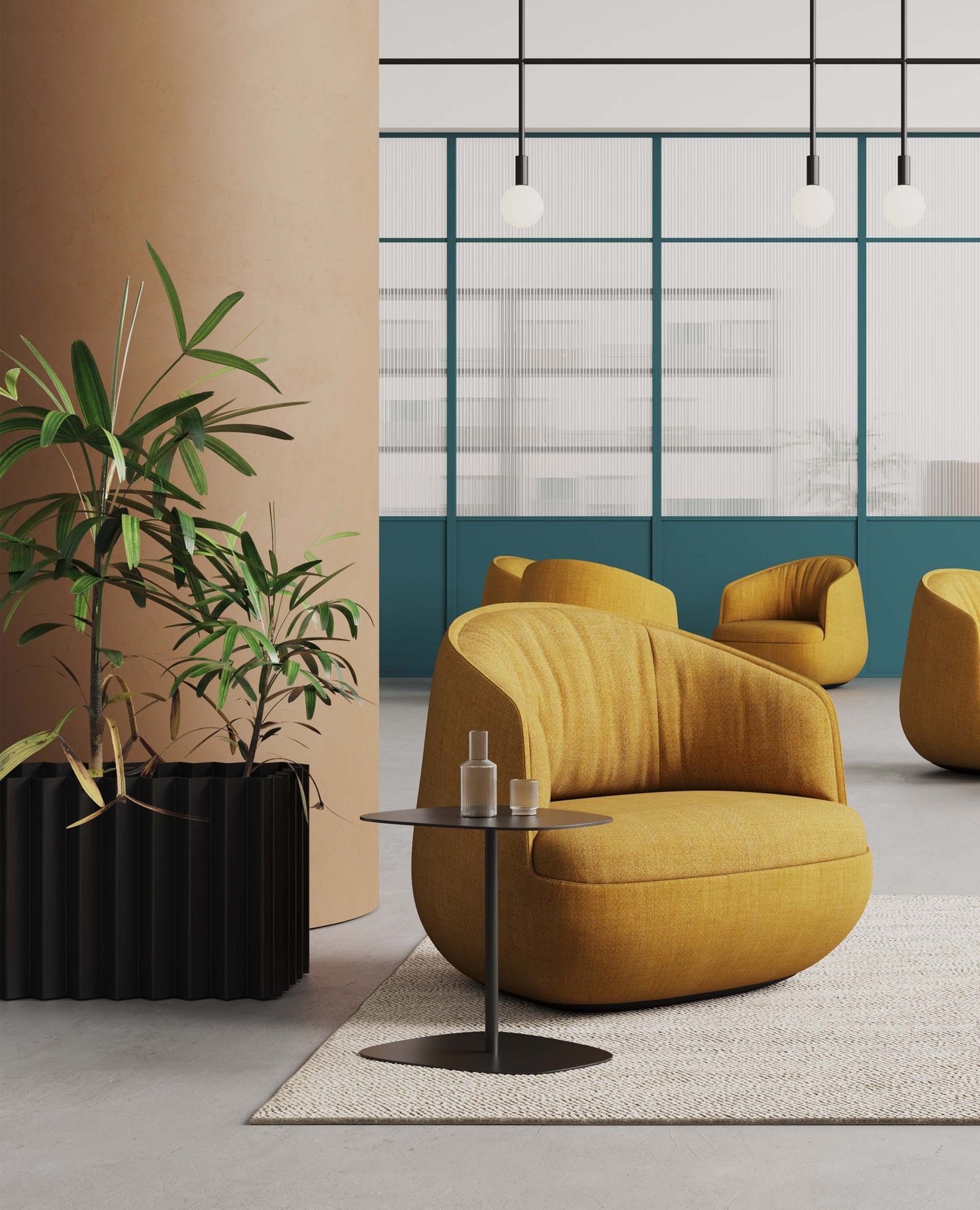 Tess Planter, Rectangle - 25" Height