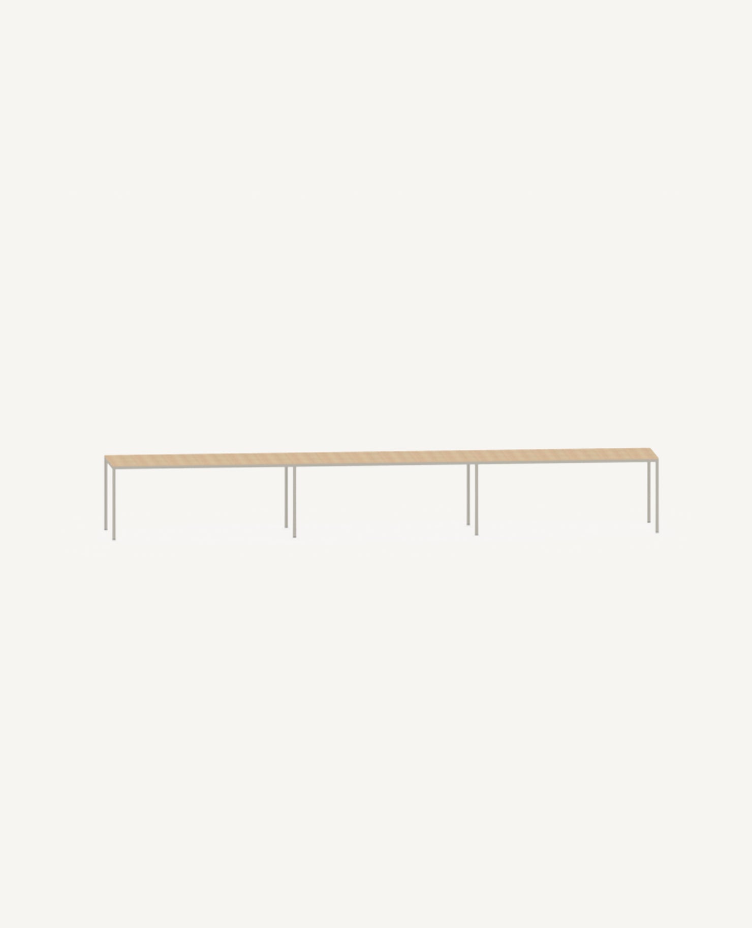 Dry Table, Standard Height, Rectangle, 212.5" Width - Narrow Depth