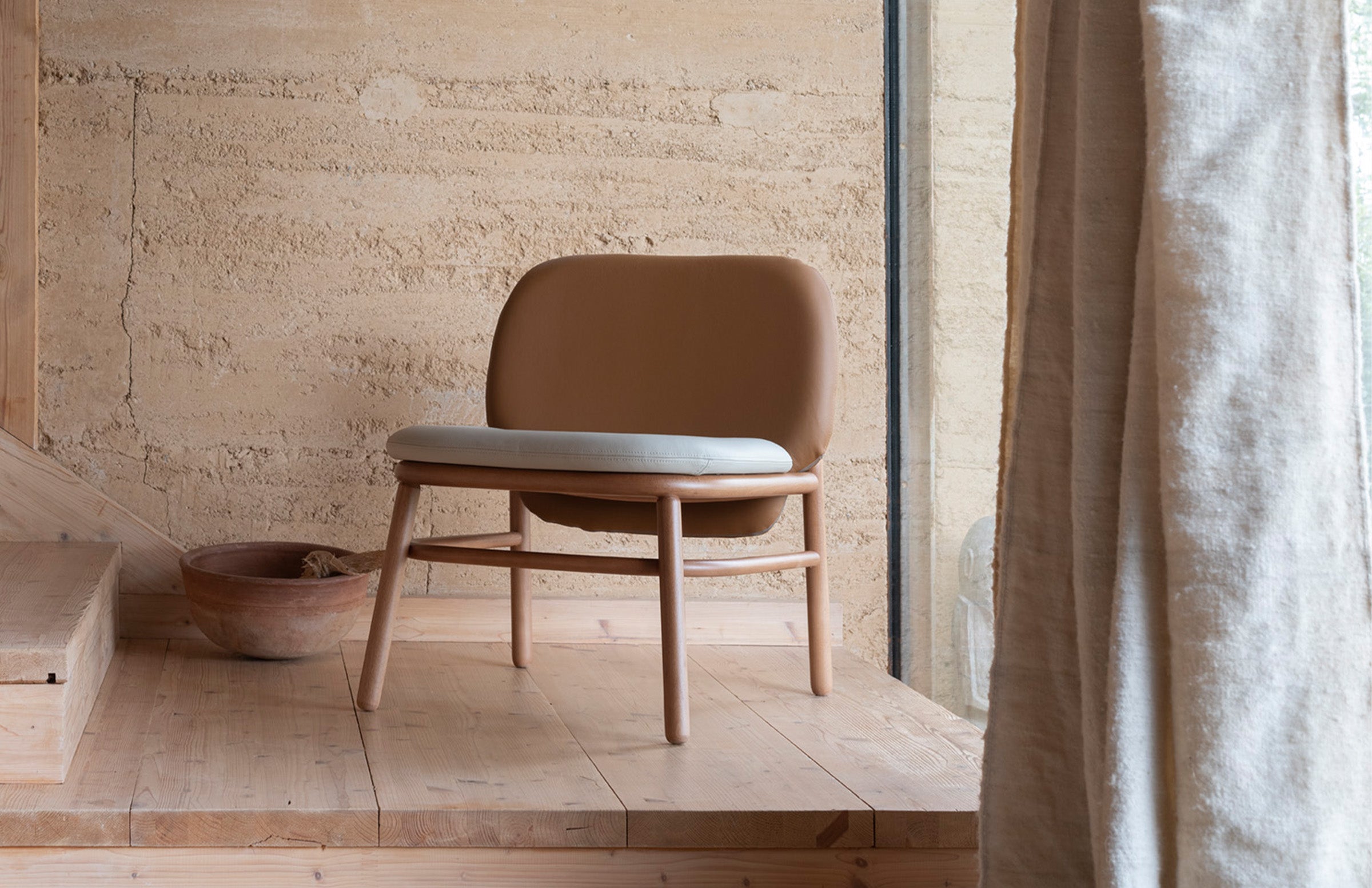 Lana Lounge Chair, Wood - Lowback – hightower.design