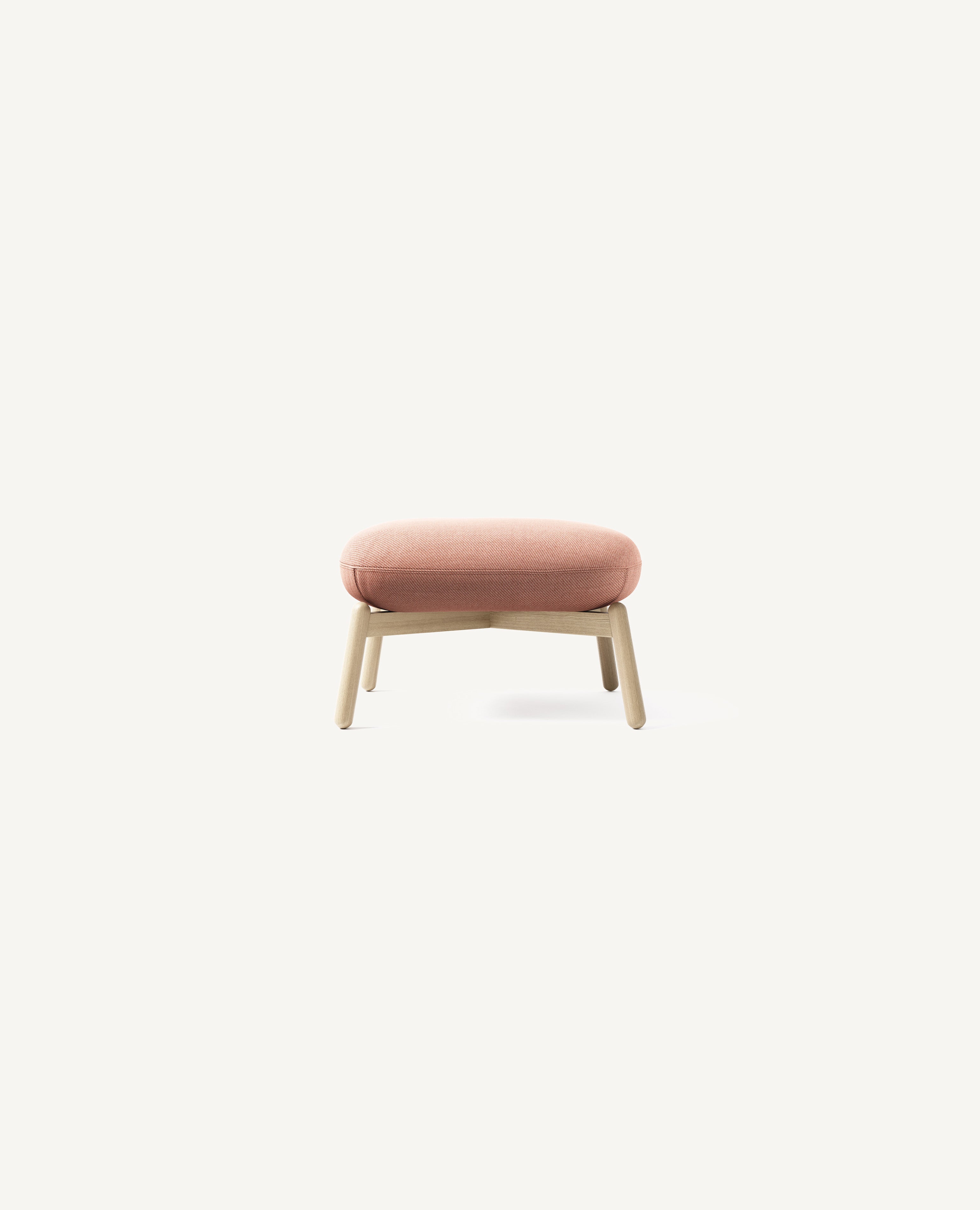Nest Easy Ottoman - Wood Base – hightower.design