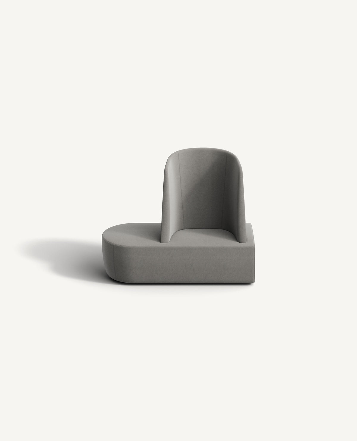 Scene Modular End, 29" Depth, Right Side Highback - Front Facing