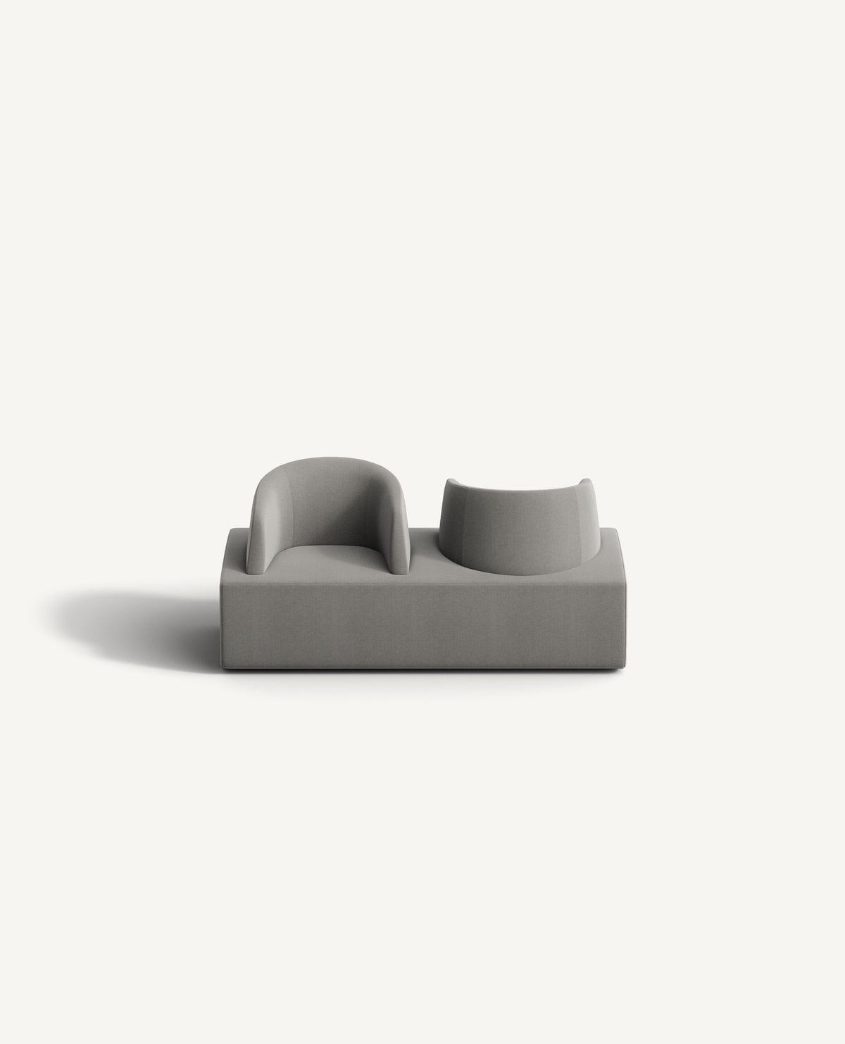 Scene Modular Center, 29" Depth, Double Lowback - Front Facing, Rear Facing