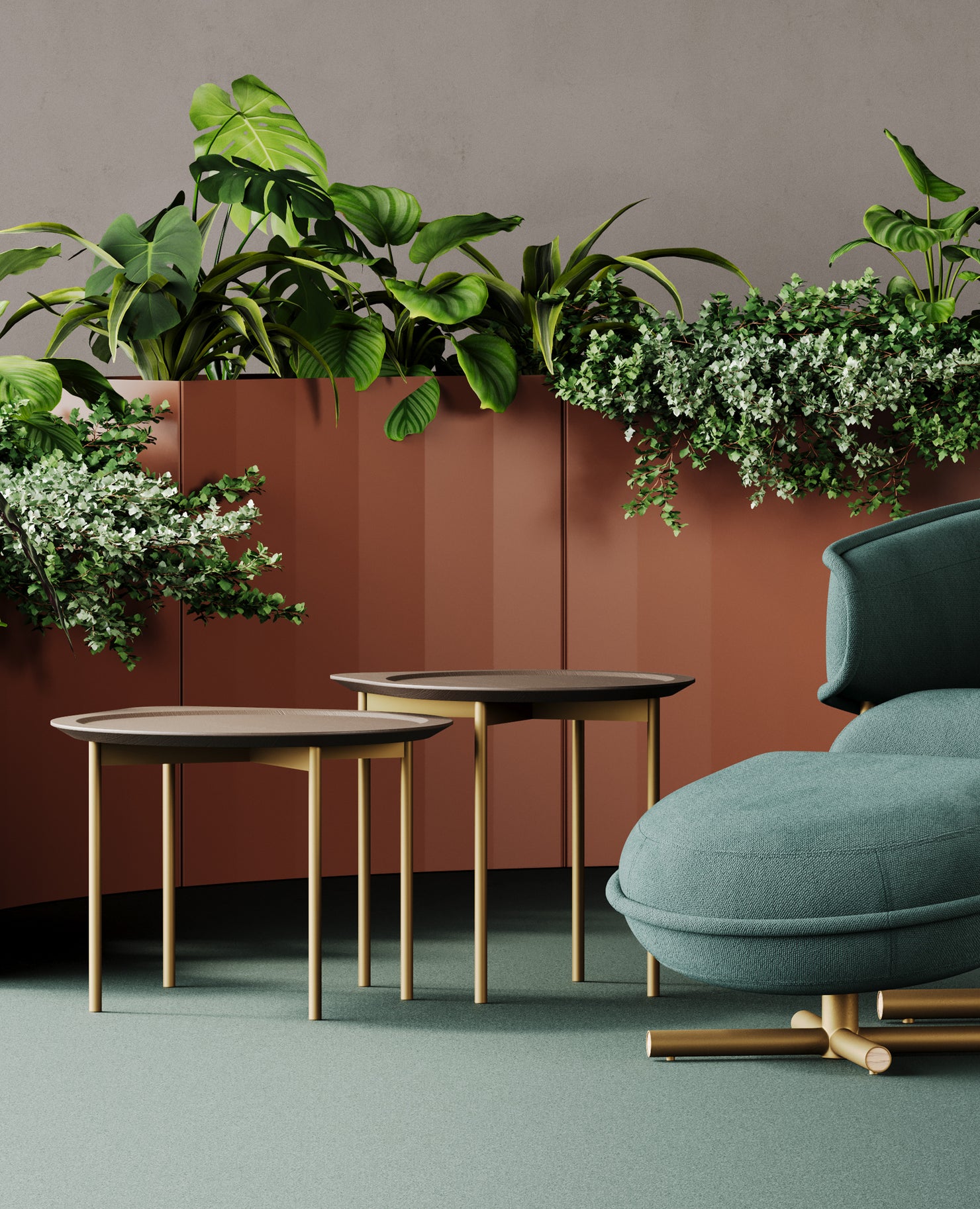 Stanza Planter, Curve - 35" Height